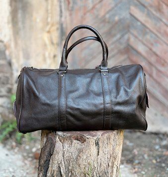 Сумка шкіряна універсальна - Noshoo (Mini Casual) - Cowhide Leather - Coffee 8706c фото