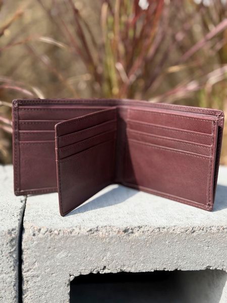 Кошелек кожаный - Noshoo (Trifold7444) - Cowhide Leather coffee 7444-coffee фото