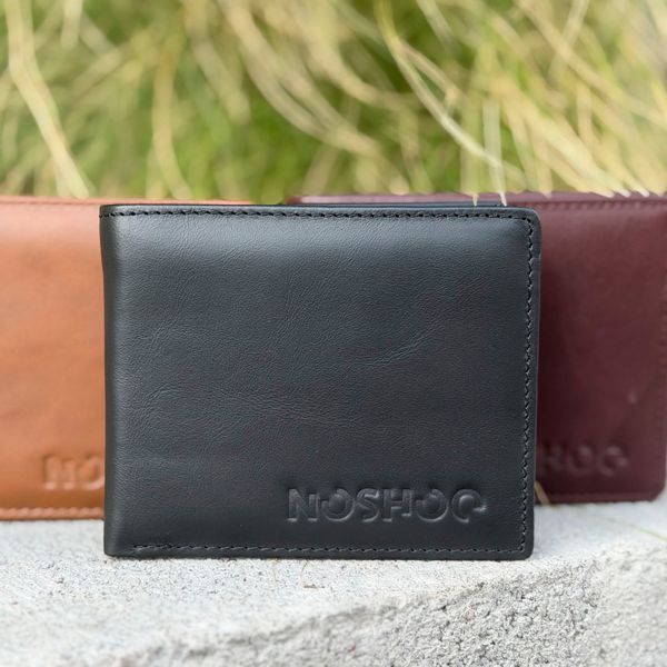 Кошелек кожаный - Noshoo (Trifold7444) - Cowhide Leather coffee 7444-coffee фото