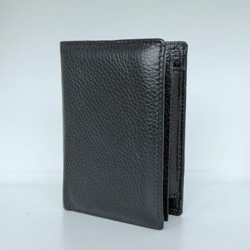 Гаманець шкіряний - Noshoo (Trifold) - Cowhide Leather - Black 1153b фото