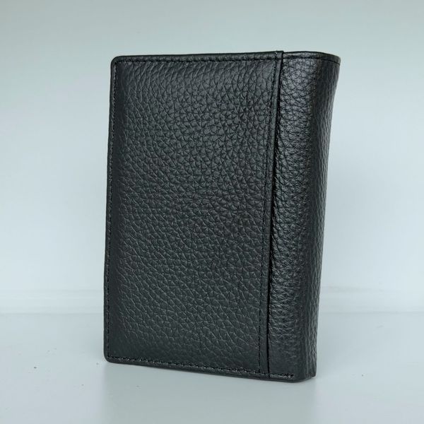 Кошелек кожаный - Noshoo (Trifold) - Cowhide Leather - Black 1153b фото