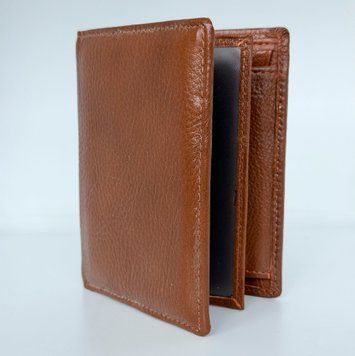 Гаманець шкіряний - Noshoo (Trifold) - Cowhide Leather - Coffee 1153c фото