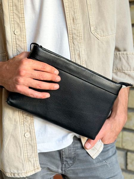 Кошелек кожаный - Noshoo (Breast) - Cowhide Leather - Black 9806 фото