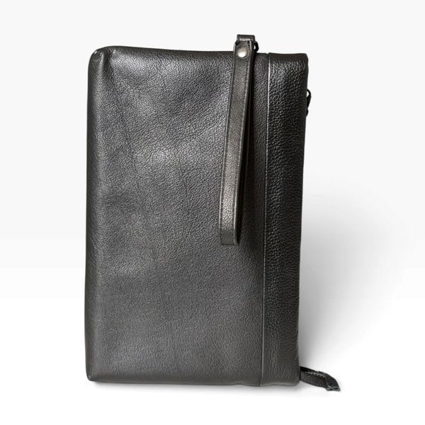 Кошелек кожаный - Noshoo (Breast) - Cowhide Leather - Black 9806 фото
