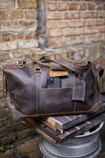 Сумка кожаная дорожная - Noshoo (Richman) - Horse Leather - Coffee 4061 фото