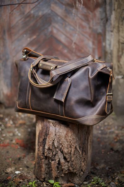 Сумка кожаная дорожная - Noshoo (Richman) - Horse Leather - Coffee 4061 фото
