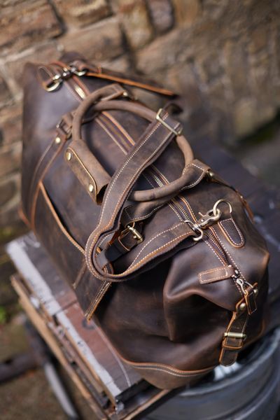 Сумка кожаная дорожная - Noshoo (Richman) - Horse Leather - Coffee 4061 фото