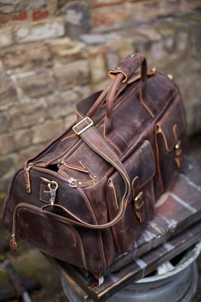 Сумка кожаная дорожная - Noshoo (Voyager) - Horse Leather - Coffee 4033 фото