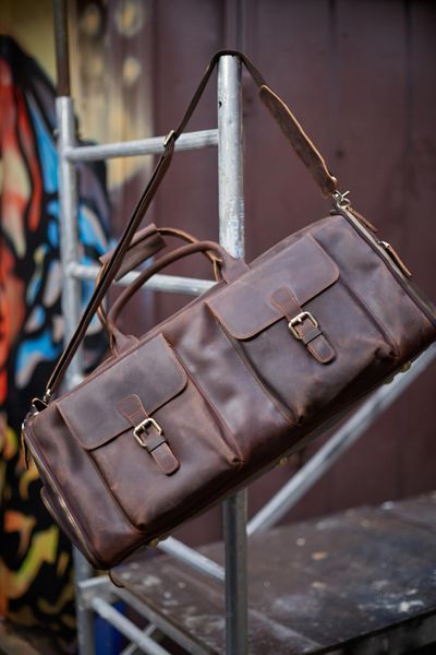 Сумка кожаная дорожная - Noshoo (Voyager) - Horse Leather - Coffee 4033 фото