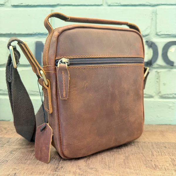 Сумка кожаная мессенджер - Noshoo (Smart) - Horse Leather - Coffee 6059c фото