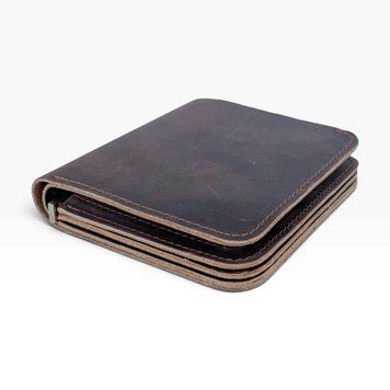 Гаманець шкіряний - Noshoo (bifold) - Horse Leather - Darkcoffee 8500dc-wal фото