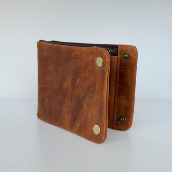 Гаманець шкіряний - Noshoo (bifold) - Cowhide Leather - Coffee 5500c-wal фото