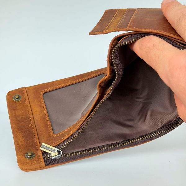 Гаманець шкіряний - Noshoo (bifold) - Cowhide Leather - Coffee 5500c-wal фото