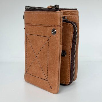 Гаманець шкіряний - Noshoo (Trifold) - Cowhide Leather - Coffee 6500c-wal фото