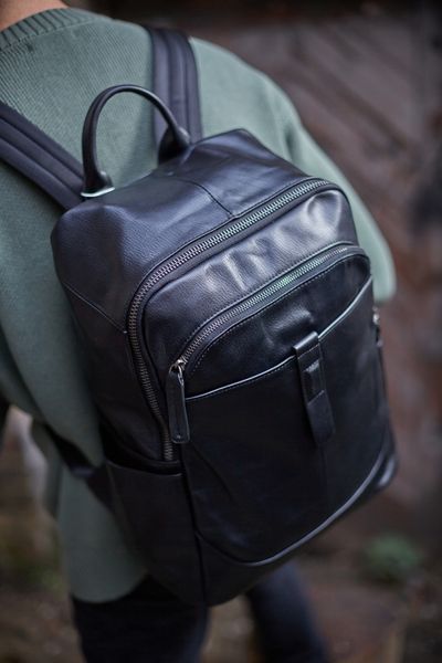 Кожаный рюкзак - Noshoo (Kitbag) - Cowhide Leather - Black 9197 фото