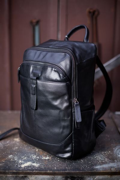 Кожаный рюкзак - Noshoo (Kitbag) - Cowhide Leather - Black 9197 фото